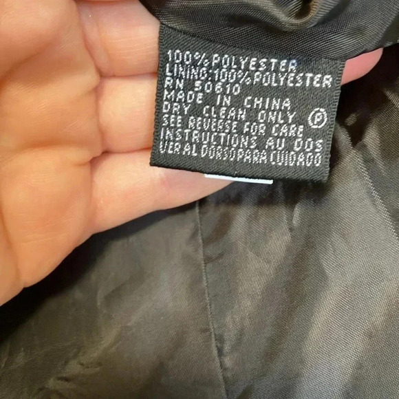 Anne  Klein suit black textured blazer jacket - Picture 4 of 5